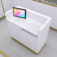 Vitrine à bijoux en acier inoxydable de haute qualité, durable, avec éclairage LED, personnalisable, pour magasin de bijoux, M&S Luxury