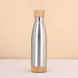 Nuevo Vaso Térmico <span class=keywords><strong>de</strong></span> Acero Inoxidable 304 con Base <span class=keywords><strong>de</strong></span> Bambú, Tapa <span class=keywords><strong>de</strong></span> Bambú <span class=keywords><strong>de</strong></span> Alta Apariencia, Botella Portátil para <span class=keywords><strong>Coca</strong></span> <span class=keywords><strong>Cola</strong></span> para Exteriores - Product Image 5