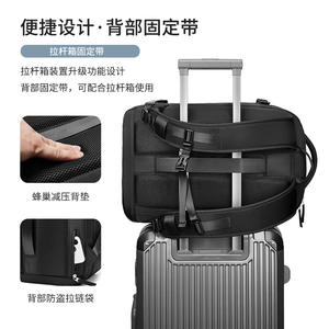 Sac à dos de randonnée de voyage grand format avec logo personnalisé, imperméable, pour le sport de plein air, avec compartiment à chaussures - Product Image 4