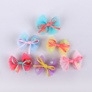 Simpatici fermagli per capelli colorati per cani carino copricapo per animali domestici forcina per capelli con fiocco per cani - Product Image 2