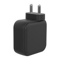 Cargador de Pared de 65W con Enchufe AU, EU, US, UK, IN para Teléfono Móvil, Tableta, Portátil, etc. Dispositivo USB