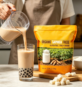 Amidon de tapioca biologique non OGM, <span class=keywords><strong>farine</strong></span> de manioc biologique haute pureté, sans additifs artificiels, sac en vrac - Product Image 3