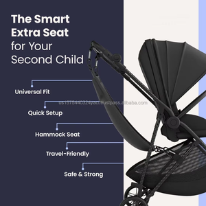 Hamac pour poussette, siège supplémentaire pour deuxième enfant, siège suspendu pliable pour tout-petit avec harnais de sécurité, accessoire portable pour poussette - Product Image 6