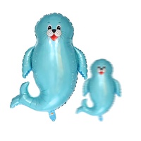 MTF nouveau Design Lion de mer Cartoon forme d'animal Film d'aluminium hélium fête décoration ballons gonflables