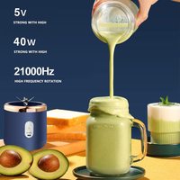 Mixeur Électrique Portable Grande Capacité en Verre avec Boîtier en Plastique PC, Rechargeable sans Fil, pour la Maison (Vente en Gros)
