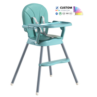 Chaise haute pour bébé, hauteur réglable, confortable, multifonctionnelle, siège portable, chaise d'alimentation pour la cuisine et la salle à manger