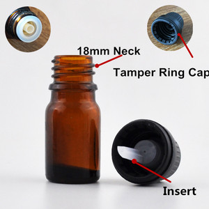 Bouteilles compte-gouttes en verre rondes de 15 ml et 20 ml pour huiles essentielles, avec couvercle inviolable, échantillon gratuit, personnalisables, vente chaude - Product Image 1