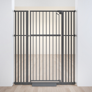 Stufenloses, höhen verstellbares Metall-Haustier tor 170-210cm Umwelt freundliche versenkbare Durchgangs tür für Hunde treppen und Wohnzimmer - Product Image 2