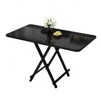 Ensemble de Table à Manger Pliante Extérieure Rectangulaire Minimaliste et Abordable