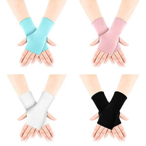 Protection solaire légère Gants en coton Uv pour femmes Protection solaire d'été Gants sans doigts en coton pour le soin des ongles - Product Image 1