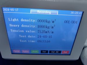 Testador de Tensão Superficial Líquida Totalmente Automático ISO 14090 ASTM D1417 Equipamento de Teste de Tensão Superficial de Óleo Tensímetro - Product Image 6