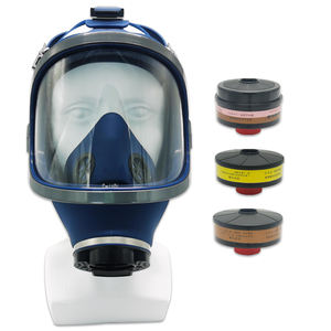 Matériau élégant Peel Off Résistance Steampunk Diver Shield High Filtered Full Face <span class=keywords><strong>Airsoft</strong></span> Gas Maschera - Product Image 5