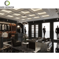 Bois mâle vêtements boutique décoration hommes vêtements magasin montage présentoir Manwear vêtements présentoir vêtement affichage compteur