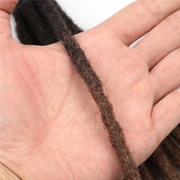 Extensions de cheveux synthétiques tressées au crochet faites à la main pour hommes, style Hip-Hop, dreadlocks en fibres protéinées