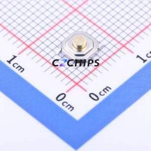 YTS-C005-1C Tactile Switch SMD-4P,5.2x5.2mm Switch Single Pole Single Throw Round Button 1.6N Vertical Mount - Product Image 1