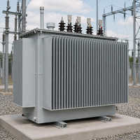Transformateur de distribution immergé dans l'huile S11 à trois enroulements, 2000 kVA, entrée 10 kV, sortie 0,4 kV