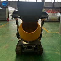 Mini bétonnière à chargement automatique Dumper Skid Steer Track Loader Tread Small Dump Bucket Loader Ciment Mixer