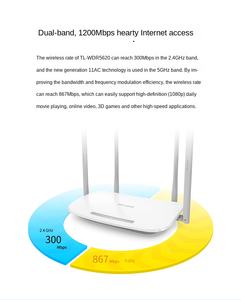Enrutador WiFi <span class=keywords><strong>TP</strong></span> <span class=keywords><strong>LINK</strong></span> WDR5620 AC1200M, superventas, enrutador inalámbrico usado de 2,4G y <span class=keywords><strong>5G</strong></span> con firmware en inglés para uso doméstico y FTTH - Product Image 6
