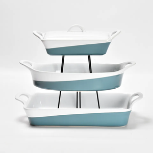 Bán buôn <span class=keywords><strong>Top</strong></span> người bán Chất lượng cao Thiết kế hiện đại đa nấu ăn cần hai tông màu gốm bộ đồ ăn - Product Image 6