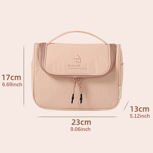 حقيبة مستلزمات الحمام المحمولة كبيرة السعة، مقاومة للماء، مصنوعة من النايلون القوسي للجنسين، يمكن تخصيص الشعار عليها، حقيبة يد ترويجية - Product Image 6