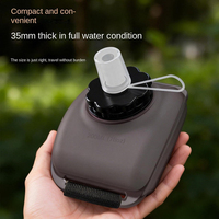 Bouteille d'eau portable en silicone améliorée avec capuchon anti-poussière, 7 oz, pour la course à pied, le sport, la remise en forme et le cyclisme