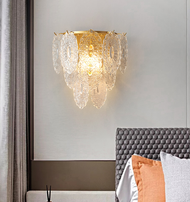 Luxury Design Living Room Bedroom Corridor Crystal Simple Modern Indoor Decoration Led Wall Lamp