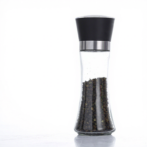 <b>Salt</b> and Pepper Grinder Refillable Stainless Steel Shakers With Adjustable <b>Coarse</b> Mills Portable Spice Jar Containers - Product Image 6