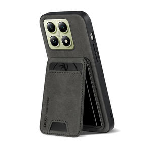 Para <span class=keywords><strong>Xiaomi</strong></span> Poco X7 Pro y <span class=keywords><strong>Redmi</strong></span> <span class=keywords><strong>Note</strong></span> 14 funda protectora para teléfono móvil tarjetero de piel de oveja con soporte a prueba de golpes Color rojo - Product Image 1