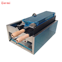 Nouvelle conception, gaufrier 5 en 1 à gaz et électrique en forme de poisson à bouche ouverte, machine à gaufres Taiyaki pour cornets de crème glacée