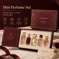 Coffret cadeau de mini-parfums de luxe avec logo personnalisé pour femmes et hommes, conçu pour les voyages, vente au détail, senteurs variées