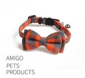 Collar con lazo a cuadros para perro y gato, hebilla, fabricante, venta directa, británico, nuevo - Product Image 5