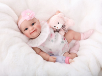 Poupées Reborn en silicone Yeezwood 30 cm, 100 % silicone, corps entier, poupées bébés en silicone pas chères pour enfants