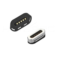 2A courant conception originale pogo pin magnétique 5 broches connecteur mâle femelle alimentation usb pour Smart batterie adaptateur secteur