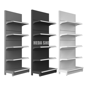 5 tầng siêu thị tường kệ Đen <span class=keywords><strong>Pegboard</strong></span> Gondola hiển thị cửa hàng tạp hóa kệ - Product Image 2