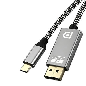 Cable adaptador Liulz tipo C a Dp, carcasa de aleación de aluminio chapada en oro de 8K y 60Hz para pantalla de portátil - Product Image 2