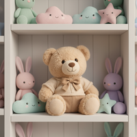 Ours en peluche personnalisable, prix d'usine en gros, emballage cadeau disponible