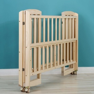 Tempat tidur anak kayu padat sisi tunggal Modern dengan desain lentur pagar pembatas untuk anak laki-laki dan perempuan untuk bayi - Product Image 5