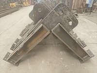 Pièces détachées de machines, support structurel en acier soudé sur mesure pour machines de construction
