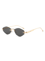 Twooo T1486 2025 Nouvelle Arrivée Polygone Sans Monture Mode Trendy Cut Edge Lunettes De Soleil