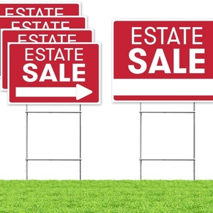 Custom Eco-Friendly Corrugated <b>Plastic</b> Real Estate Sign Post 'House for Sale' Advertising Board Includes Cutting Processing - Product Image 2