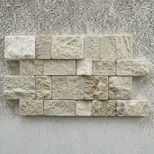 Bali Natural Limestone <b>White</b> Tumbled Surface Wall Cladding Tropical Design 20mm Thickness Cut-to-Size - Product Image 1