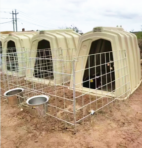 Enclos d'élevage de veaux en plein air, nichoirs en plastique pour veaux, boxes, enclos de regroupement, abri en acier pour veaux, équipement d'élevage pour ferme - Product Image 6