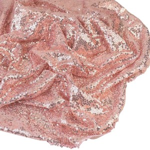 American Style round Wedding Table Cloth with Glitter for Shimmering Effect - Product Image 5