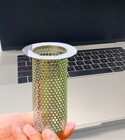 Panier en maille d'acier inoxydable perforé avec finition résistante à la corrosion