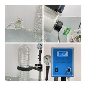 Nouvel évaporateur rotatif électrique 2L RE-201D petit laboratoire <span class=keywords><strong>Rotavap</strong></span> avec moteur de distillation sous vide pour usine de fabrication de laboratoire - Product Image 5