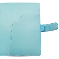 Carnet de notes en cuir PU moderne A5 avec enveloppes d'argent planificateur d'argent pour épargner défi d'argent
