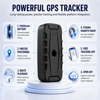 Rastreador GPS Magnético Recargable de Fábrica de 10000mAh para Autos, Camiones, Activos y Seguimiento de Flotas