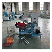 Machine de fabrication de nourriture pour poissons Extrudeuse de granulés de moulin d'alimentation pour poissons flottants à vendre Machine à granulés d'extrusion