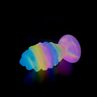 L Tamaño Enorme Noche Brillante Anal Dilatadores Silicona Consoladores Vaginal Masturbador Mujeres Big Butt Plugs Herramientas Sexuales para Hombre