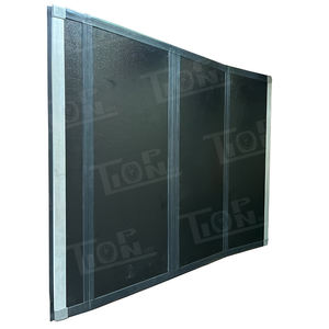 Accesorios todoterreno cubierta de cama de camioneta impermeable con cerradura OEM tipo duro cubierta de Tonneau enrollable de cuatro pliegues para <span class=keywords><strong>Hilux</strong></span> 5.7ft - Product Image 1